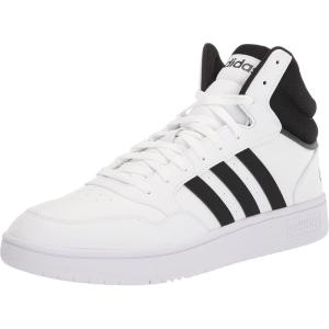 imageadidas Mens Hoops 30 Mid Basketball ShoeWhiteBlackWhite