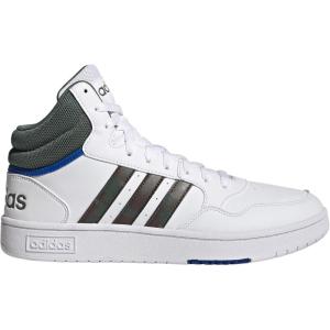 imageadidas Mens Hoops 30 Mid Basketball ShoeWhiteGreen OxideTeam Royal Blue