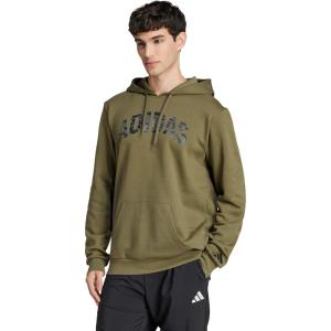 imageadidas Mens Size Codes Camouflage Linear Graphic HoodieOlive Strata