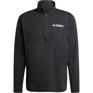 imageadidas Mens Terrex Multi HalfZip Long Sleeve Hiking TShirtBlack