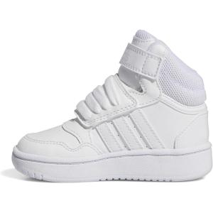 imageadidas UnisexChild Hoops Mid Basketball ShoeWhiteWhiteWhite