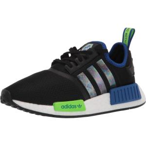 imageadidas UnisexChild NMDr1 C Little Kid SneakerBlackSupplier ColourSolar Green