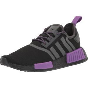 imageadidas UnisexChild NMDr1 C Little Kid SneakerCore BlackGrey SixActive Purple