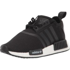 imageadidas UnisexChild NMDr1 C Little Kid SneakerCore BlackWhite