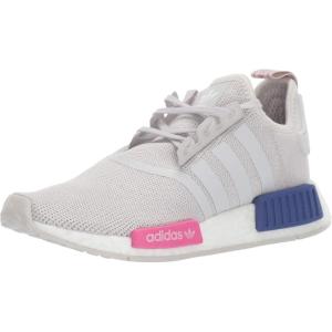 imageadidas UnisexChild NMDr1 C Little Kid SneakerGreyGreyShock Pink