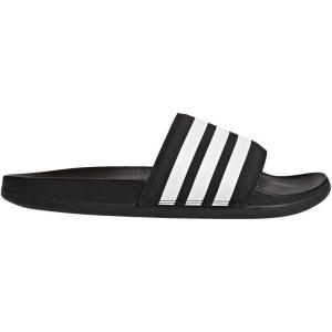 imageadidas Womens Adilette Comfort Slide SandalBlackWhiteBlack 2