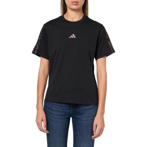 imageadidas Womens Essentials Leopard Print TShirtBlackEarth Strata