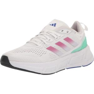 imageadidas Womens QuestarRunning ShoeWhiteLucid FuchsiaSilver Dawn