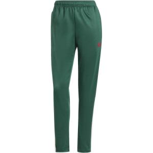 imageadidas Womens Tiro Cut 3Stripes Track PantsDark GreenCloud WhiteCollegiate Burgundy