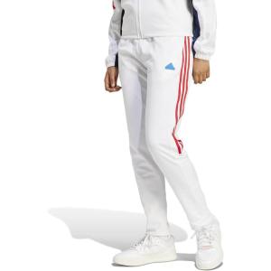 imageadidas Womens Tiro Cut 3Stripes Track PantsWhiteTeam Navy BlueBetter Scarlet