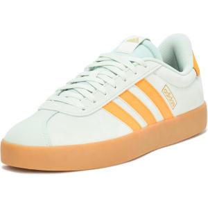 imageadidas Womens VL Court 30 SneakerLinen GreenCrew OrangeGold Metallic