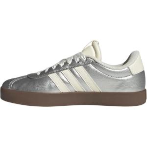 imageadidas Womens VL Court 30 SneakerSilver MetallicOff WhiteGum