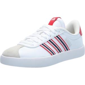 imageadidas Womens VL Court 30 SneakerWhiteTeam Navy BlueBetter Scarlet