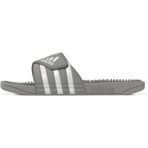 imageadidas unisexadult Adissage Slides GreyWhiteGrey 18