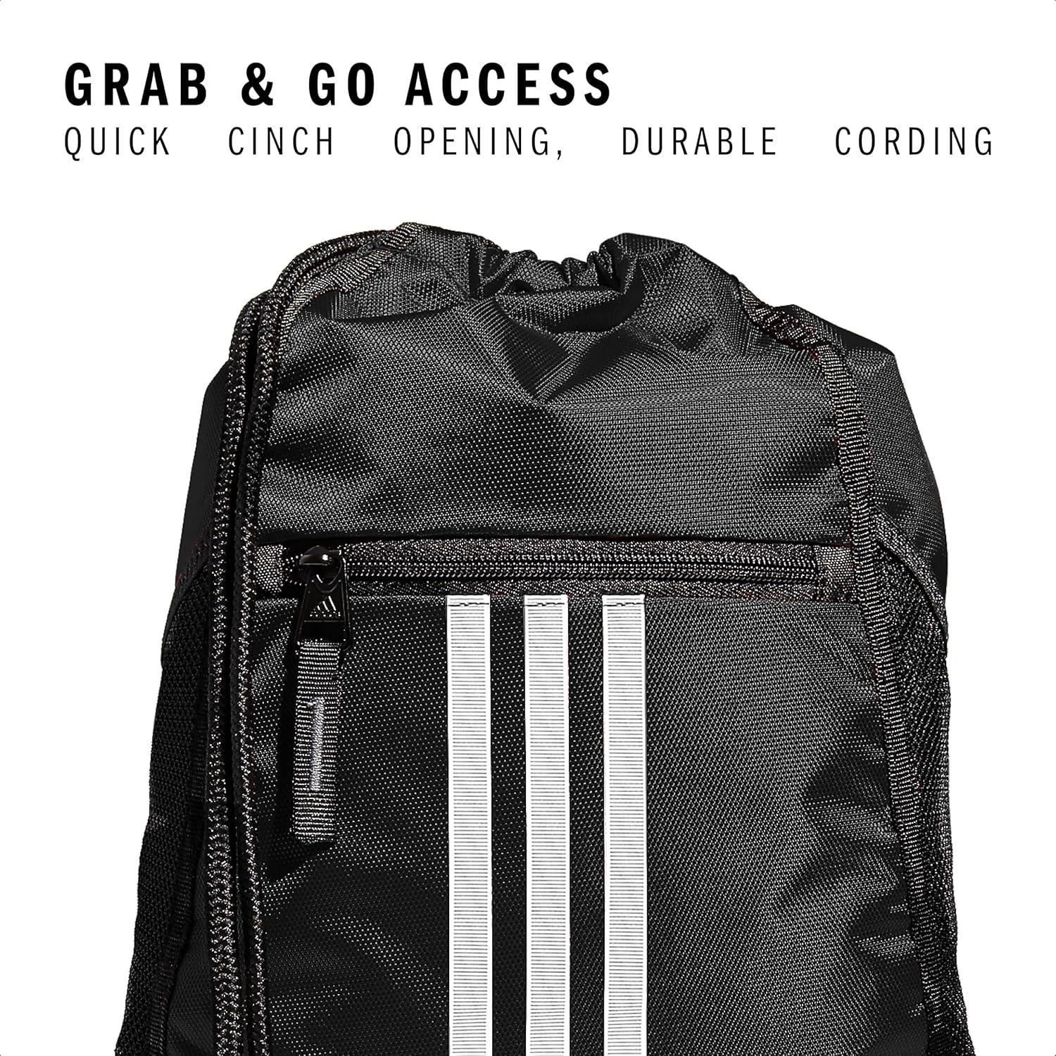 imageadidas Alliance Sackpack  Drawstring Backpack Small Bag for Men and Women Tropic BloomClear Pink One SizeBlack