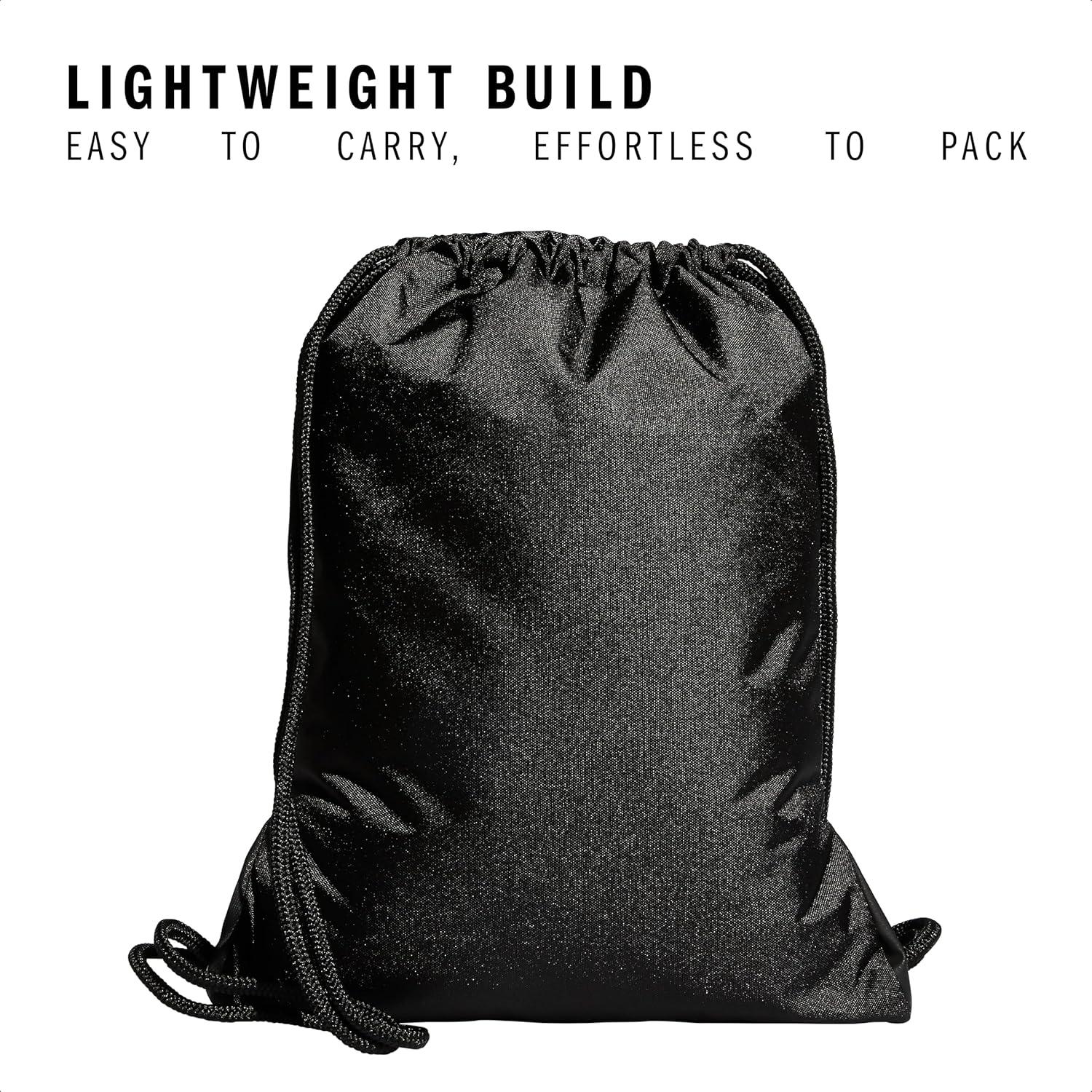 imageadidas Alliance Sackpack  Drawstring Backpack Small Bag for Men and Women Tropic BloomClear Pink One SizeBlackGold Metallic