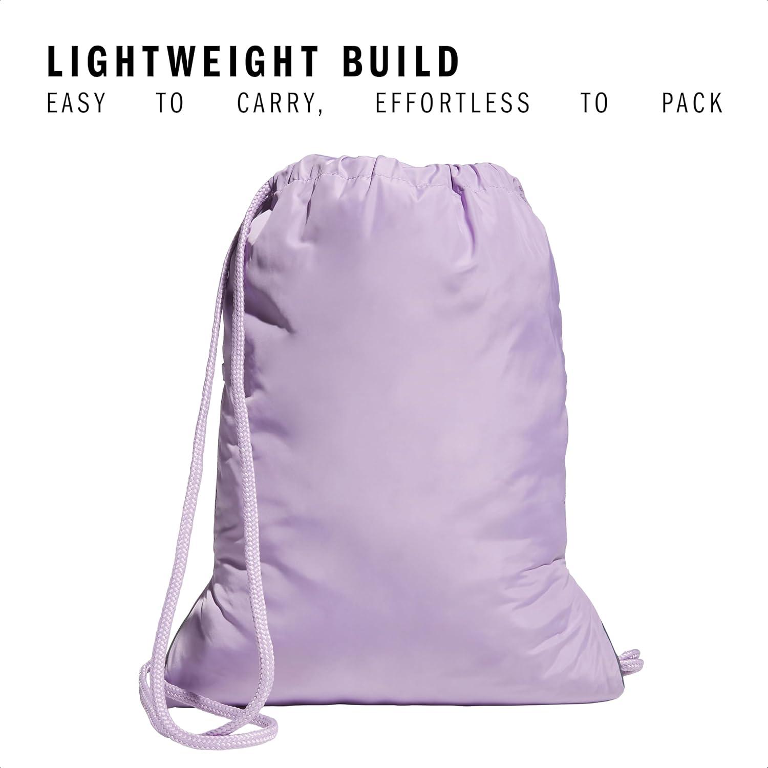 imageadidas Alliance Sackpack  Drawstring Backpack Small Bag for Men and Women Tropic BloomClear Pink One SizePowder Plum PurpleAurora Plum Purple30