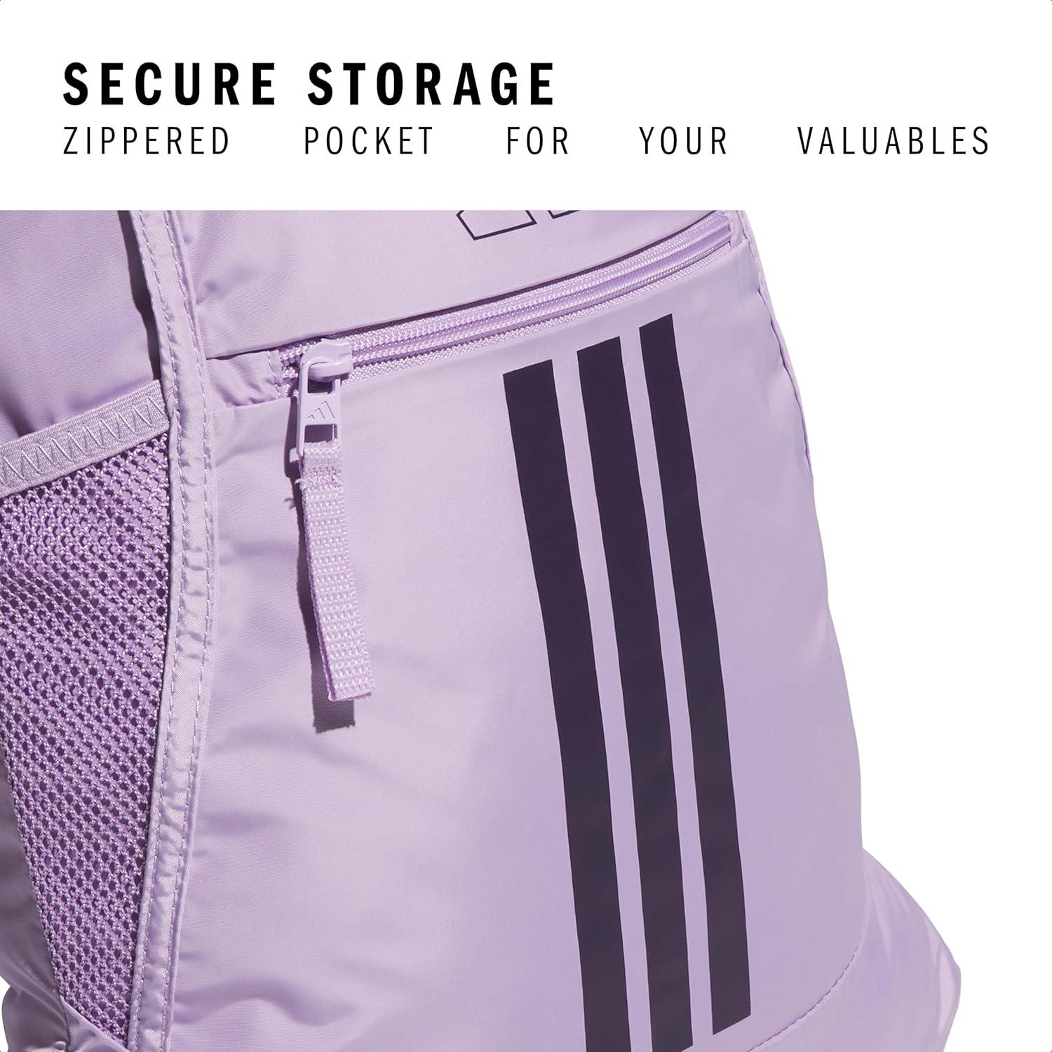 imageadidas Alliance Sackpack  Drawstring Backpack Small Bag for Men and Women Tropic BloomClear Pink One SizePowder Plum PurpleAurora Plum Purple30