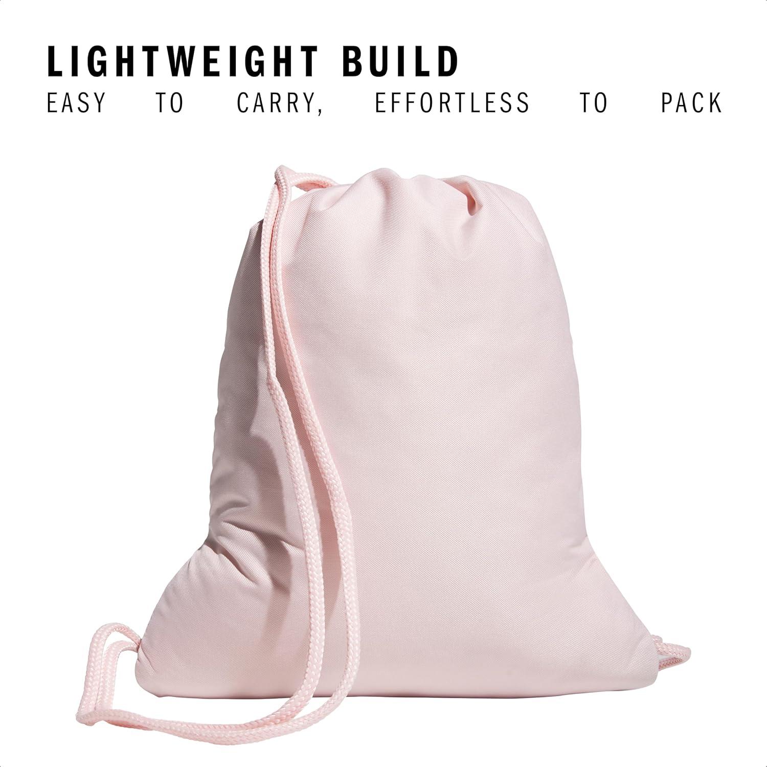 imageadidas Alliance Sackpack  Drawstring Backpack Small Bag for Men and Women Tropic BloomClear Pink One SizeSandy PinkWhite20
