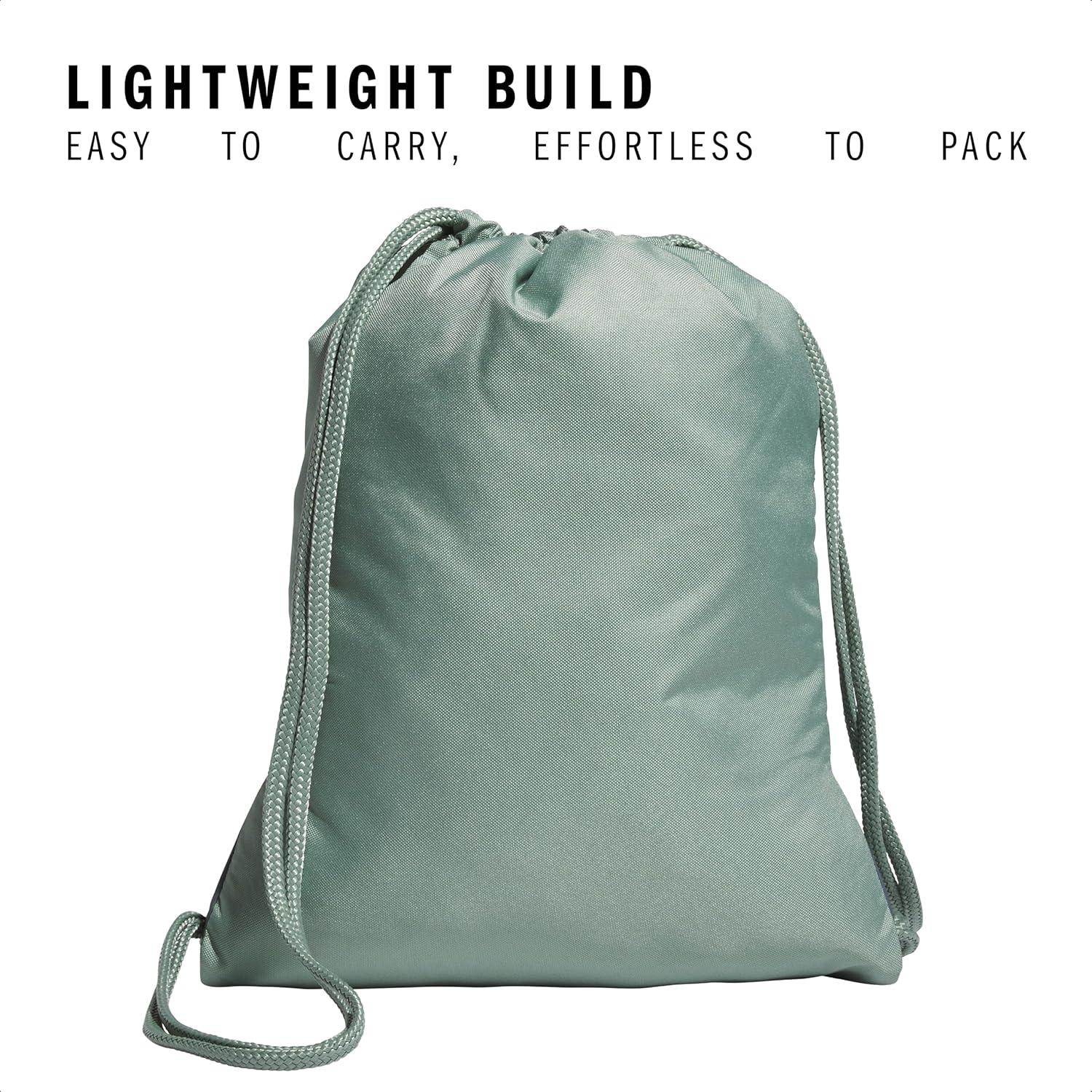 imageadidas Alliance Sackpack  Drawstring Backpack Small Bag for Men and Women Tropic BloomClear Pink One SizeSilver GreenWhiteOnix Grey20
