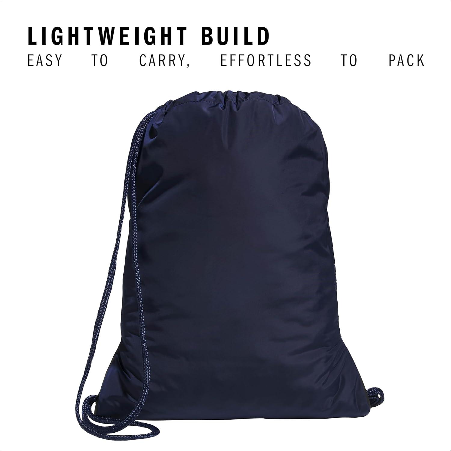 imageadidas Alliance Sackpack  Drawstring Backpack Small Bag for Men and Women Tropic BloomClear Pink One SizeTeam Navy Blue 230