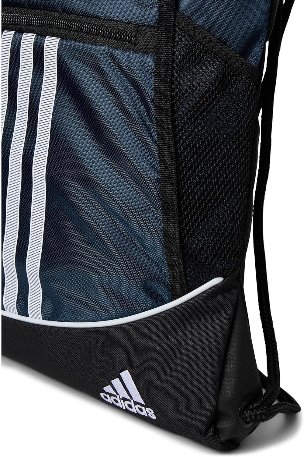 imageadidas Alliance Sackpack  Drawstring Backpack Small Bag for Men and Women Tropic BloomClear Pink One SizeTeam Navy Blue20