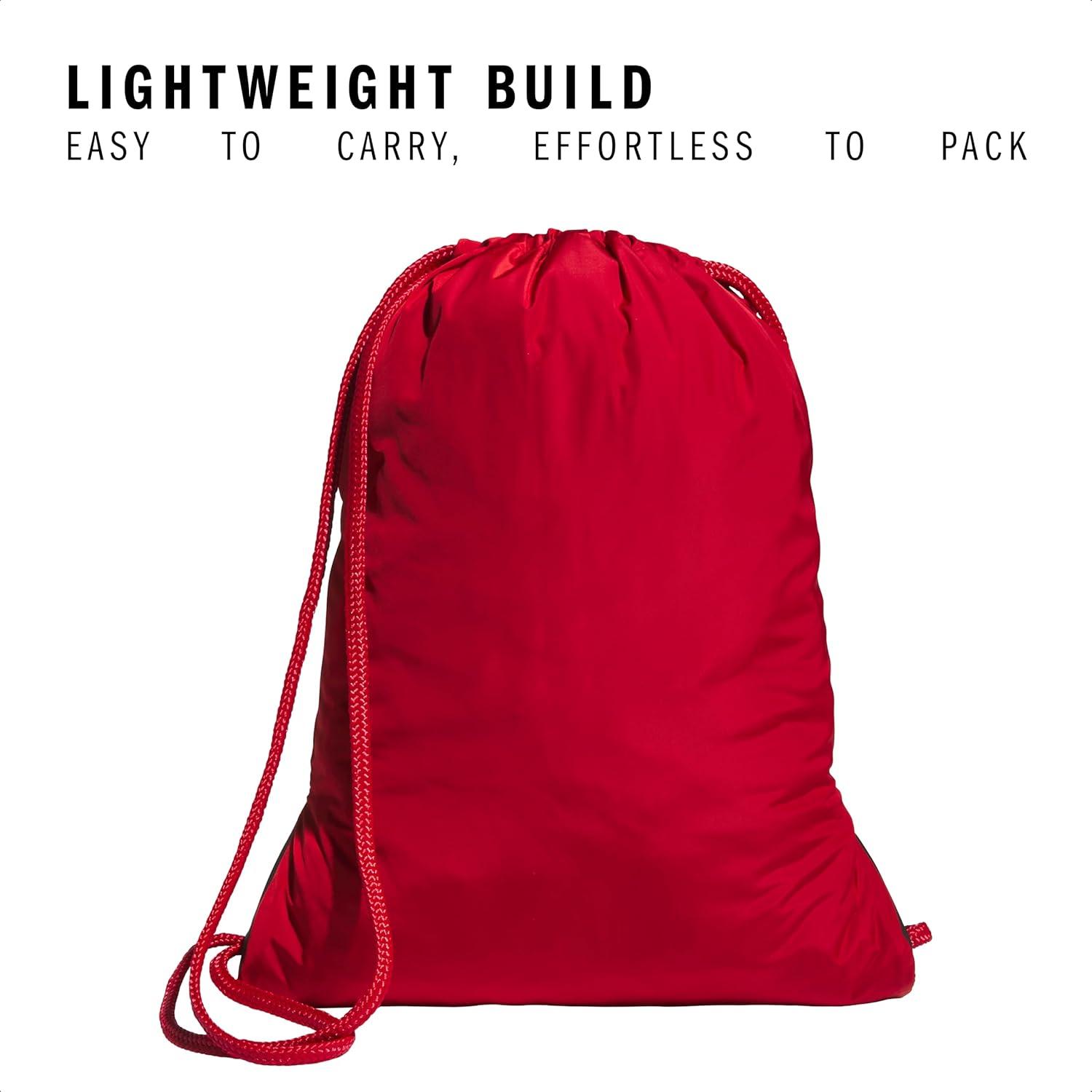 imageadidas Alliance Sackpack  Drawstring Backpack Small Bag for Men and Women Tropic BloomClear Pink One SizeTeam Power Red 230
