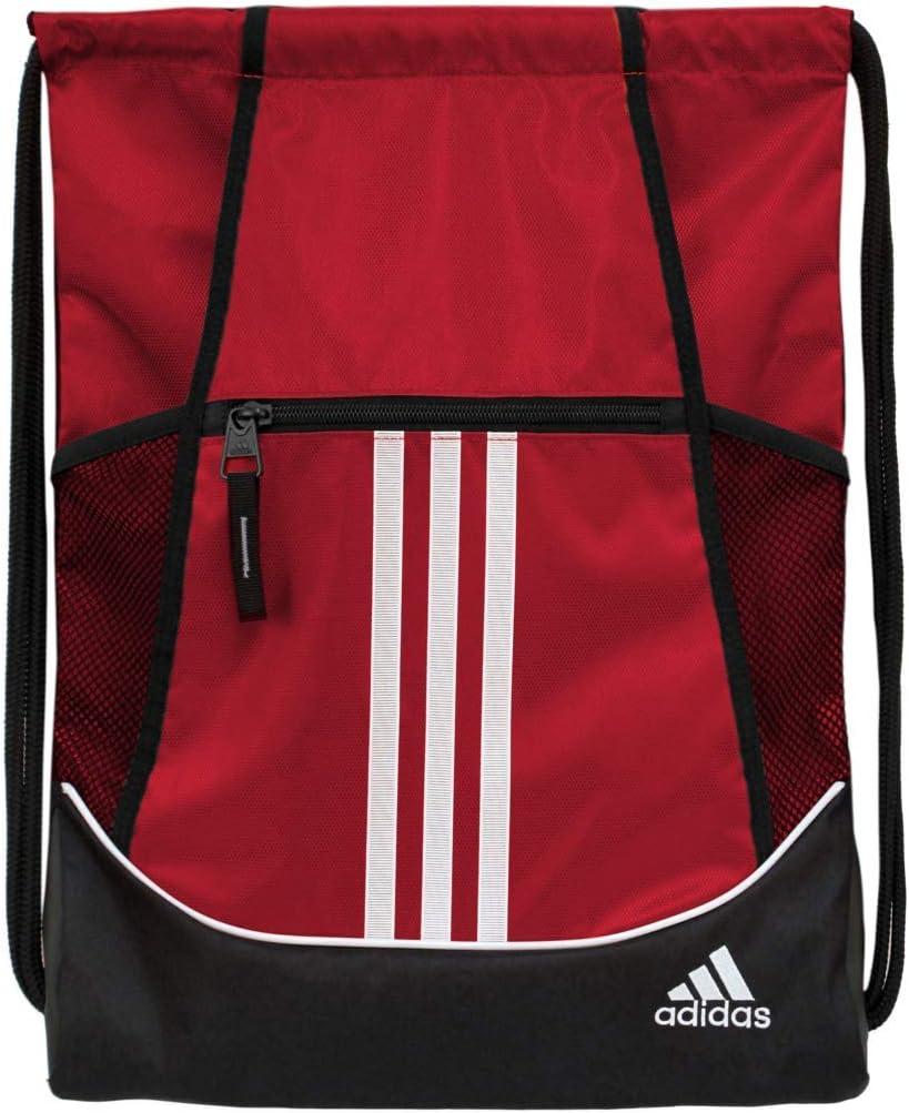 imageadidas Alliance Sackpack  Drawstring Backpack Small Bag for Men and Women Tropic BloomClear Pink One SizeTeam Power Red20