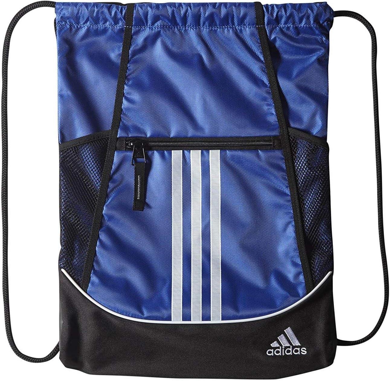imageadidas Alliance Sackpack  Drawstring Backpack Small Bag for Men and Women Tropic BloomClear Pink One SizeTeam Royal Blue20