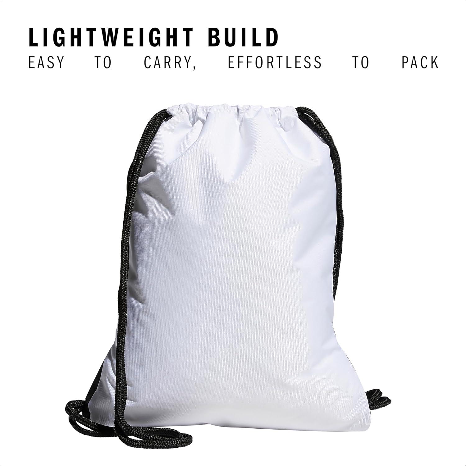 imageadidas Alliance Sackpack  Drawstring Backpack Small Bag for Men and Women Tropic BloomClear Pink One SizeWhiteBlack20
