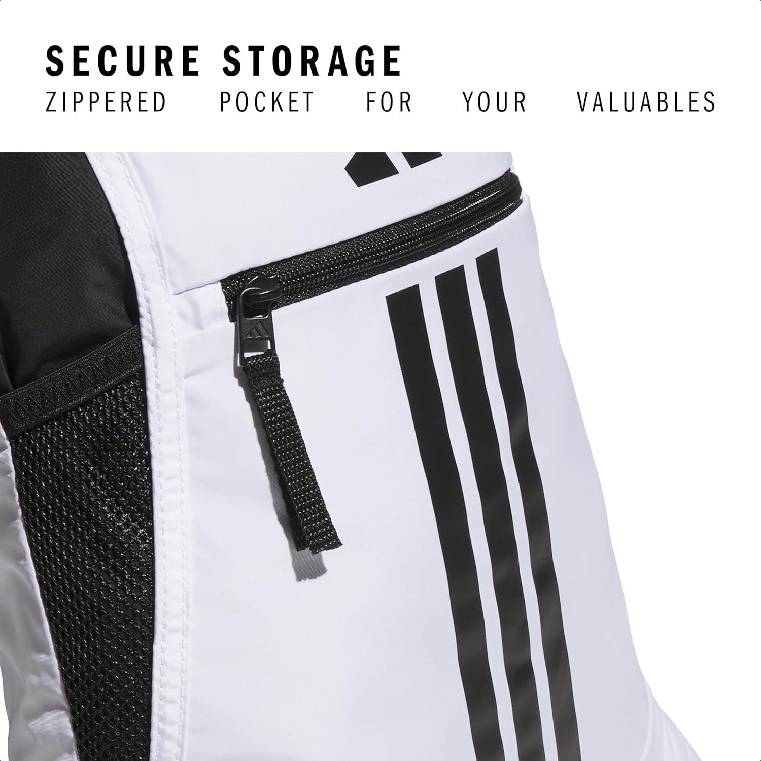 imageadidas Alliance Sackpack  Drawstring Backpack Small Bag for Men and Women Tropic BloomClear Pink One SizeWhiteBlack30