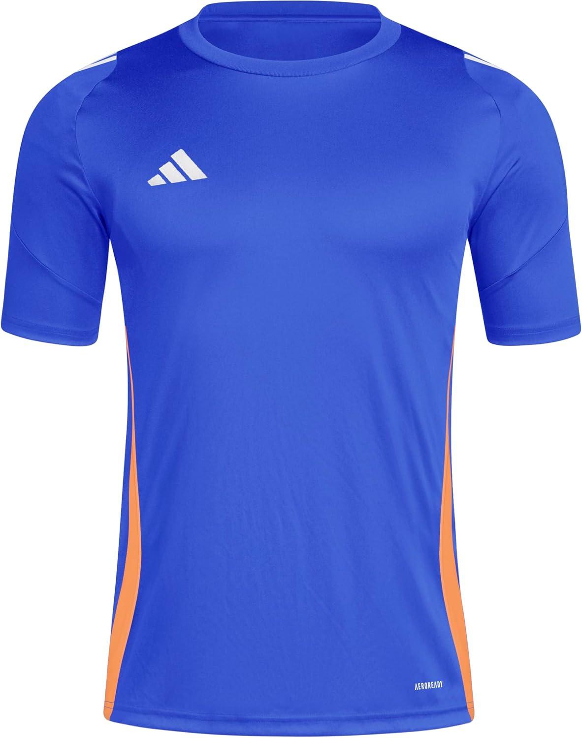 imageadidas mens Tiro 24 JerseyLucid BlueWhiteSolar Red