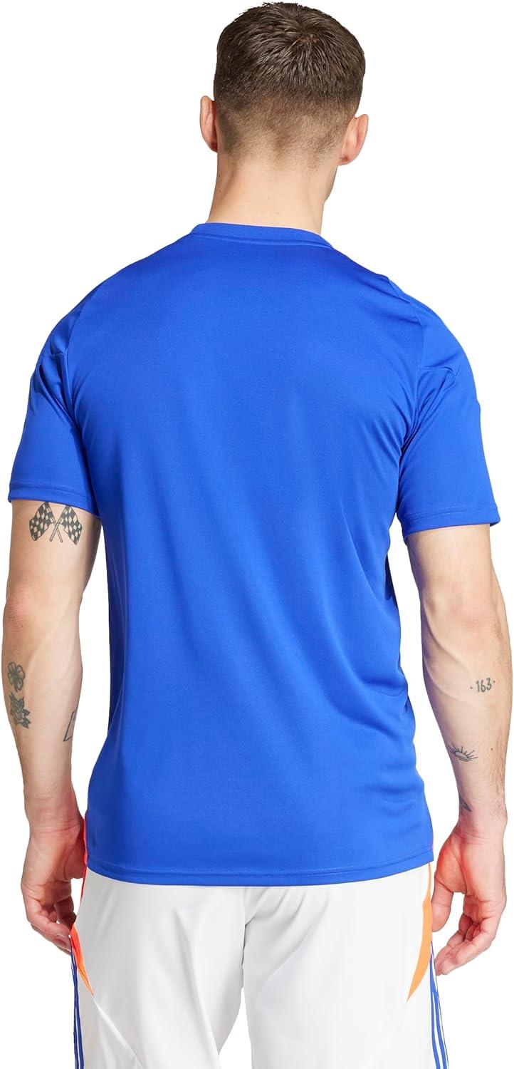 imageadidas mens Tiro 24 JerseyLucid BlueWhiteSolar Red