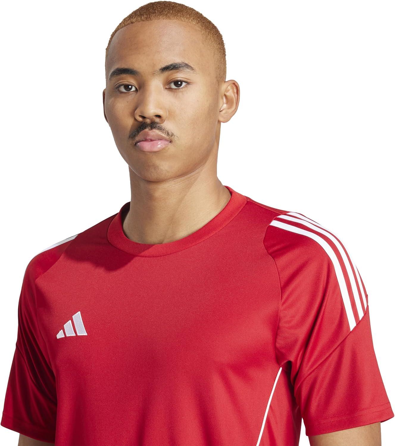 imageadidas mens Tiro 24 JerseyTeam Collegiate RedWhite