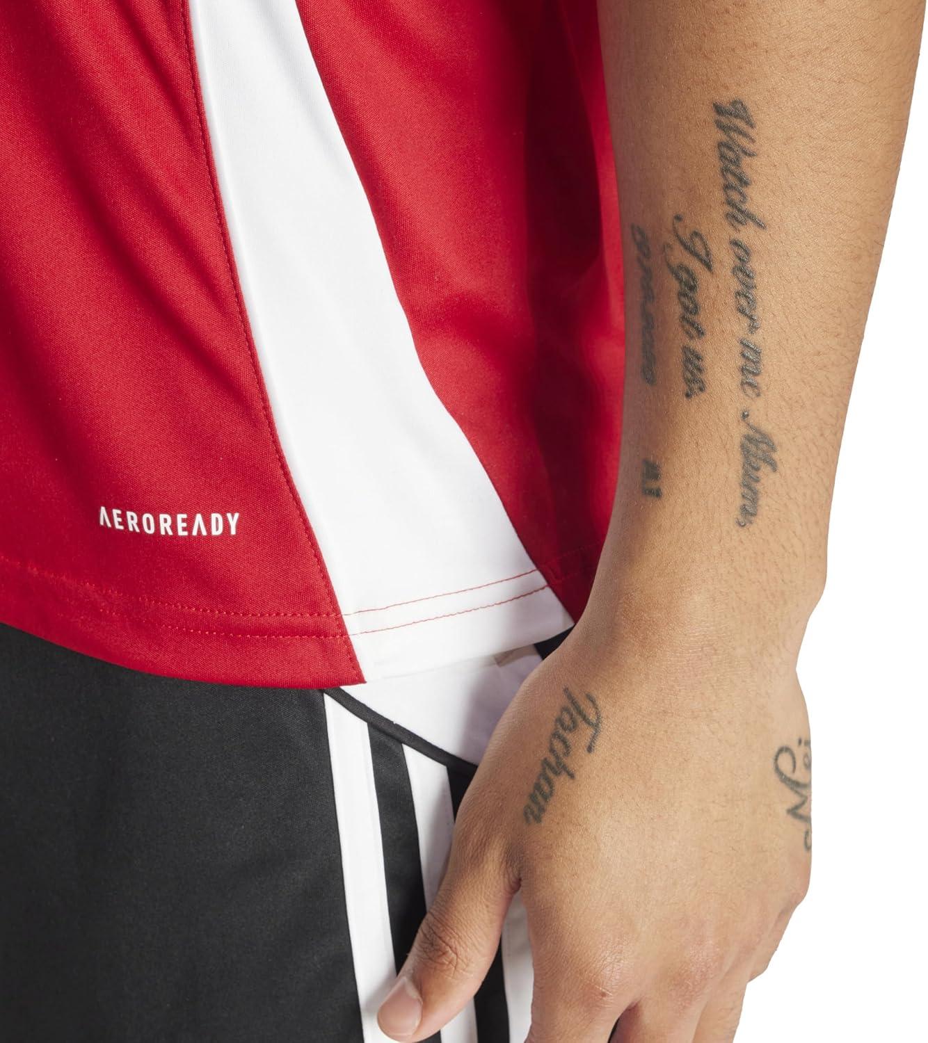 imageadidas mens Tiro 24 JerseyTeam Collegiate RedWhite