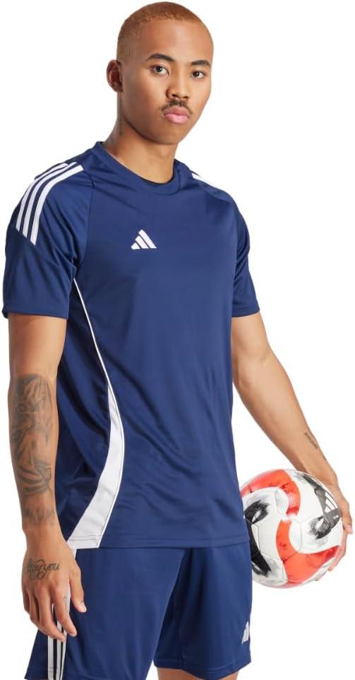 imageadidas mens Tiro 24 JerseyTeam Navy BlueWhite