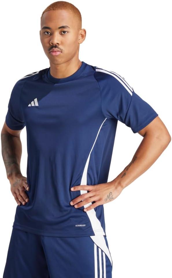 imageadidas mens Tiro 24 JerseyTeam Navy BlueWhite