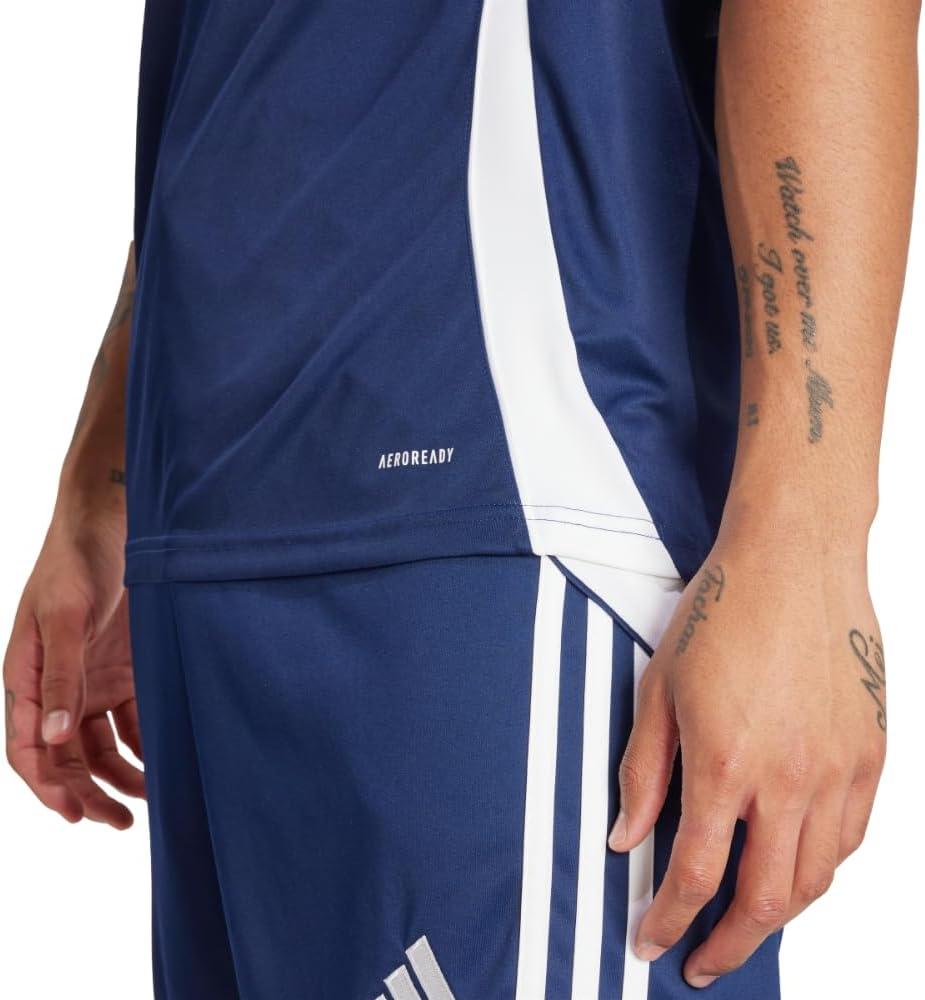 imageadidas mens Tiro 24 JerseyTeam Navy BlueWhite