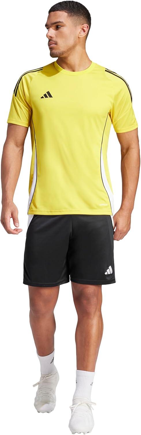imageadidas mens Tiro 24 JerseyTeam YellowWhite