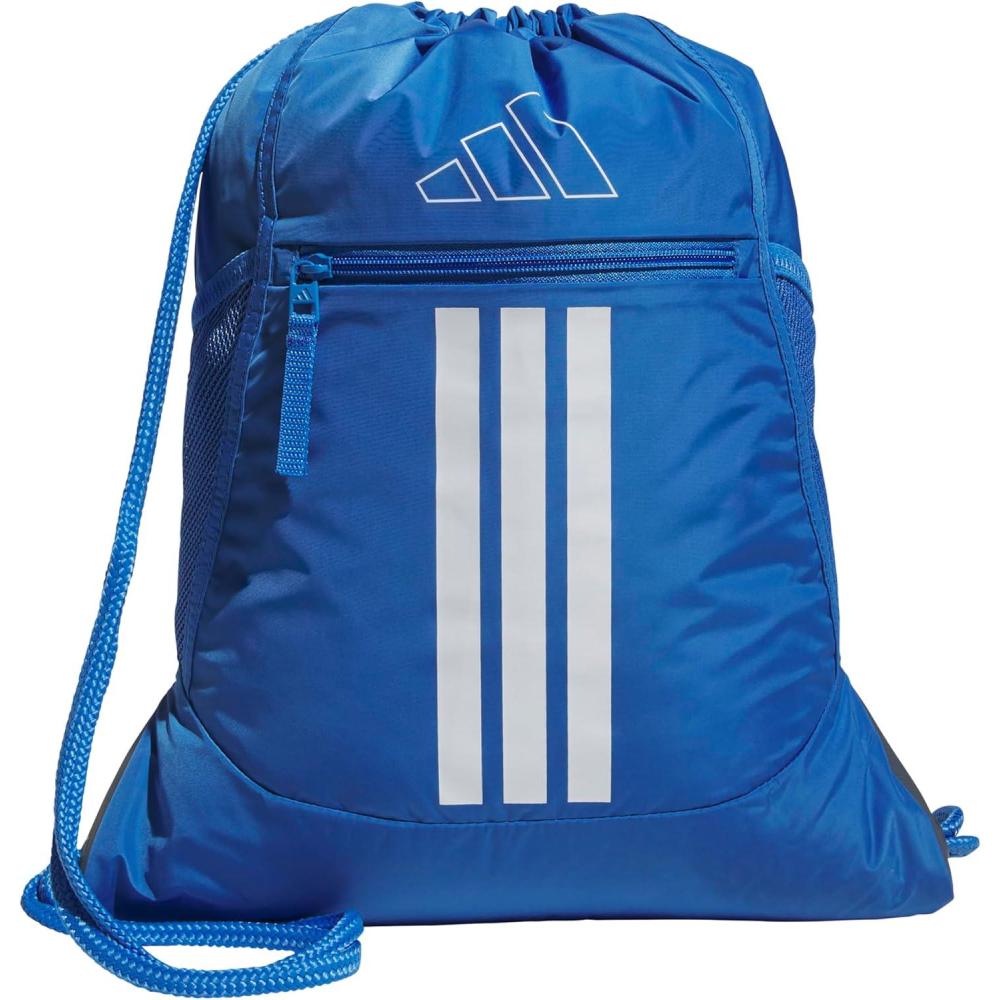imageadidas Alliance Sackpack  Drawstring Backpack Small Bag for Men and Women Tropic BloomClear Pink One SizeRay BlueWhite