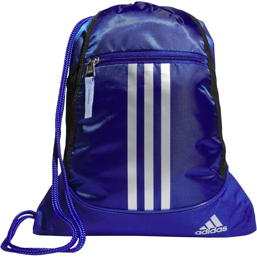 imageadidas Alliance Sackpack  Drawstring Backpack Small Bag for Men and Women Tropic BloomClear Pink One SizeSemi Lucid BlueSilver MetallicBlue Spark20