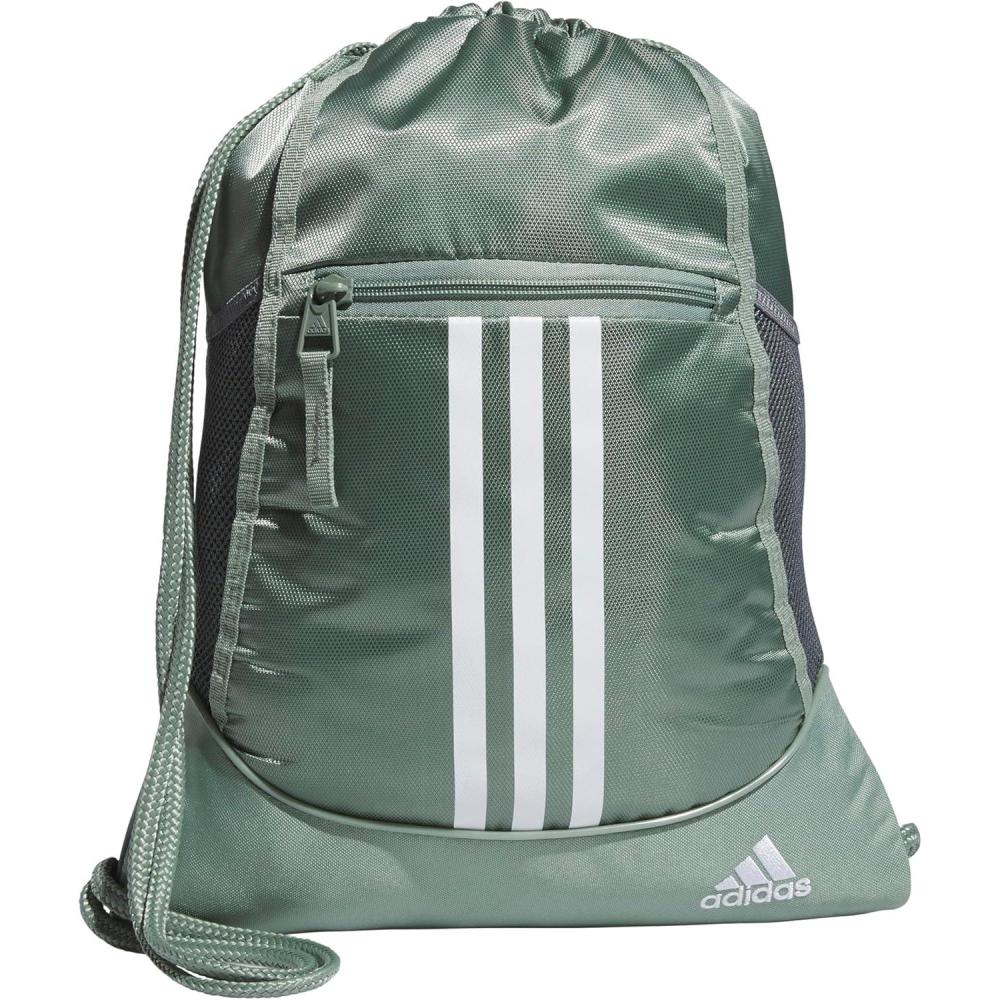 imageadidas Alliance Sackpack  Drawstring Backpack Small Bag for Men and Women Tropic BloomClear Pink One SizeSilver GreenWhiteOnix Grey20