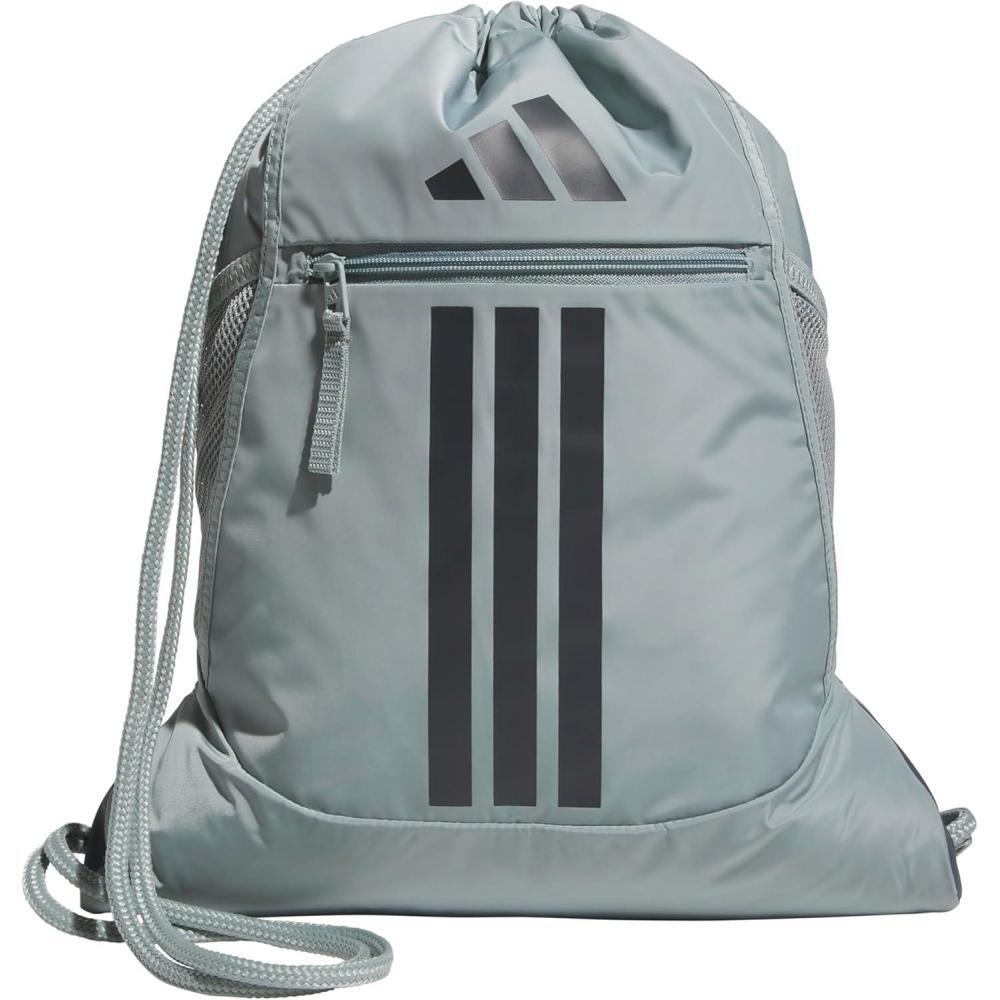 imageadidas Alliance Sackpack  Drawstring Backpack Small Bag for Men and Women Tropic BloomClear Pink One SizeWonder Sage GreenGrey Six