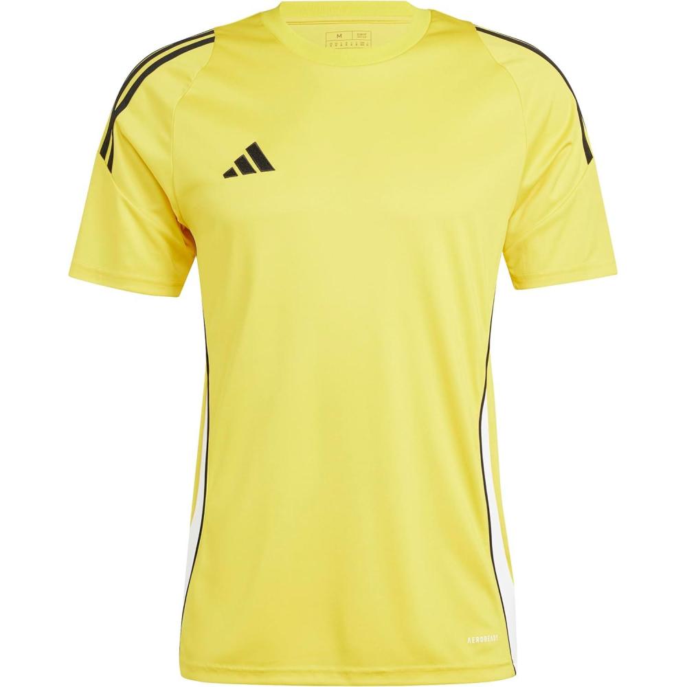 imageadidas mens Tiro 24 JerseyTeam YellowWhite