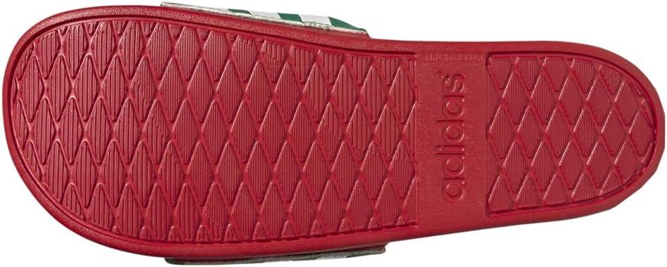 imageadidas Unisex Adult Adilette Comfort SlideVivid GreenWhiteScarlet
