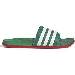 imageadidas Unisex Adult Adilette Comfort SlideVivid GreenWhiteScarlet