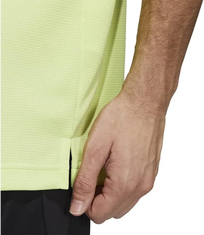 imageadidas Mens Designed to Move 3Stripes Polo ShirtPulse Lime