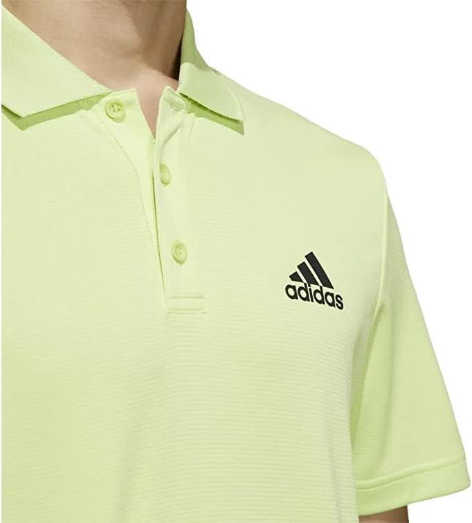 imageadidas Mens Designed to Move 3Stripes Polo ShirtPulse Lime
