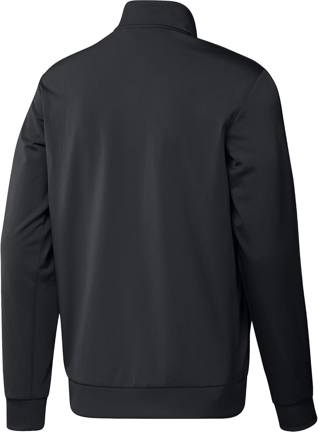 imageadidas Mens Essentials Warmup 3stripes Track TopDark Grey HeatherBlack
