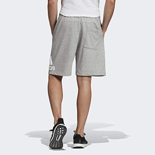 imageadidas Mens Loungewear Must Haves Badge of Sport ShortsMedium Grey HeatherWhite